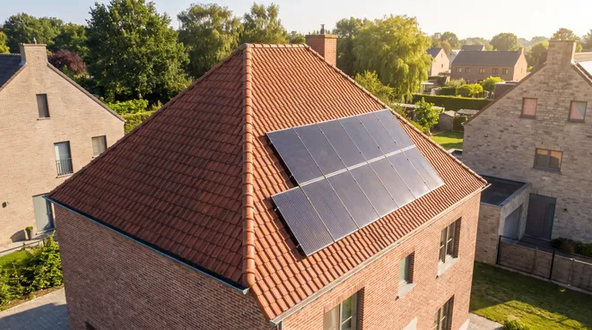 Foto NA — zonnepakket van 6 kWp geïnstalleerd