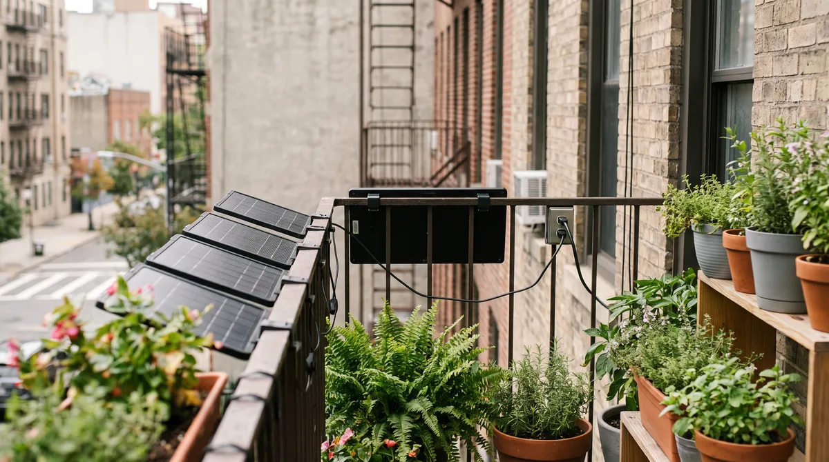Panneau solaire de balcon : du solaire à brancher, sans gros chantier